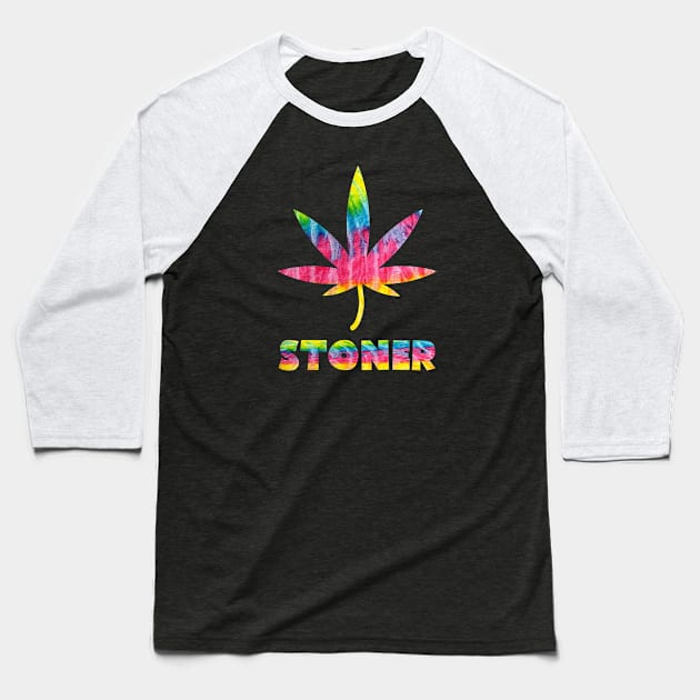 Stoner Tie Dye Baseball T-Shirt by SpaceManSpaceLand